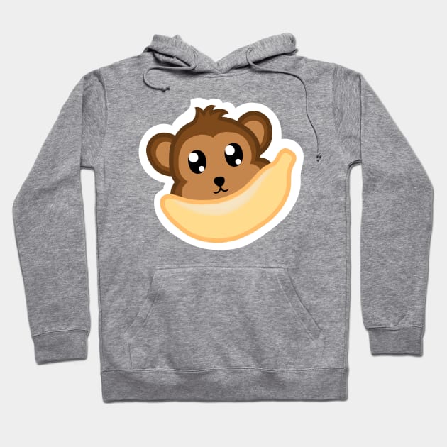 monkey chibi Hoodie by LillyTheChibi